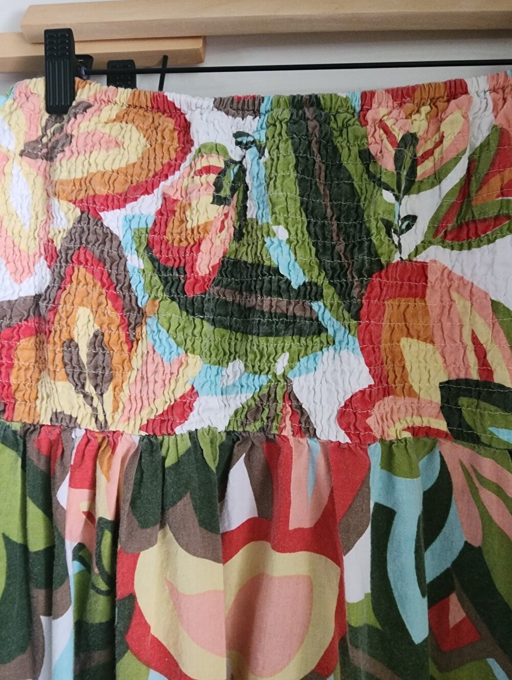 Two Smocked 100% Cotton Beach Dresses - Picture 2 of 5